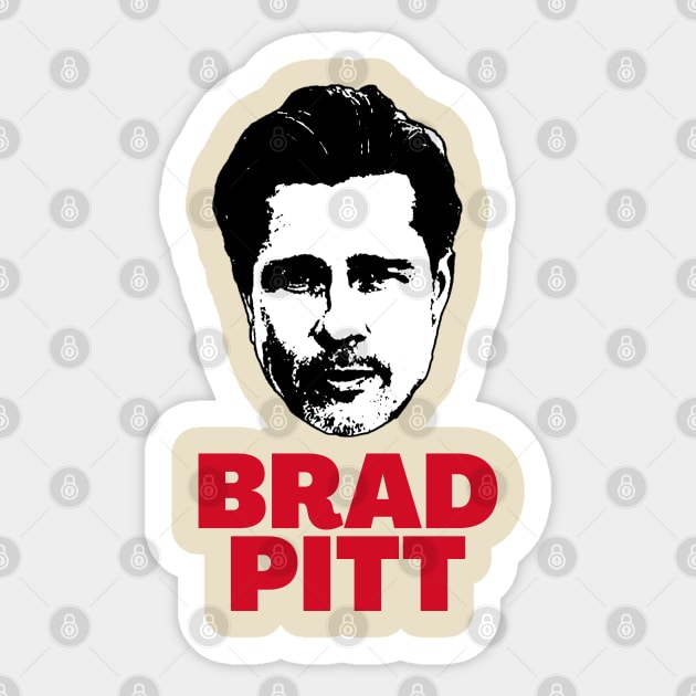 Brad pitt -> 90s retro Sticker by LadyLily